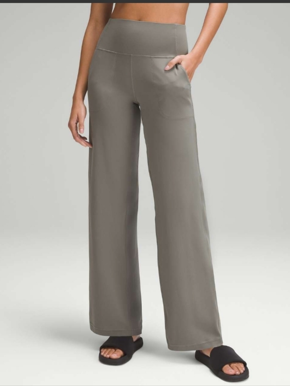 Lululemon Align High-Rise Wide-Leg Pant 31" Grey Sage